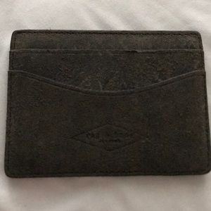 Rag and bone suede card holder